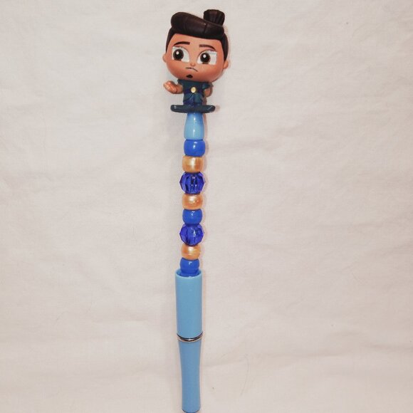 Disney Doorable- Chief Benja- Handmade Beaded Pen Raya and the Last Dragon - Picture 1 of 2